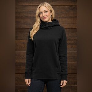Lululemon Athletica Black Cowl Neck Hoodie